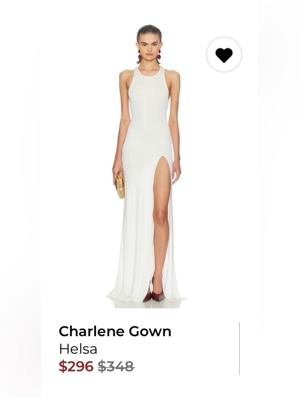 Helsa Charlene Gown, XS worn once.